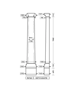Полуколонна Европласт 1.10.203 Пенополиуретан 2845*280*140 мм-foto2