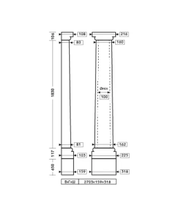 Полуколонна Европласт 1.10.101 Пенополиуретан 2695*317*159 мм-foto2