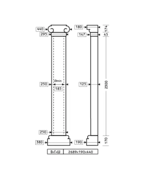 Полуколонна Европласт 1.10.210 Пенополиуретан 2643*438*188 мм-foto2