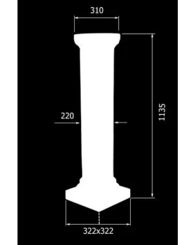 Постамент PT-014 Decorus Стекловолокно-foto2