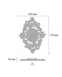 Розетка Decomaster DR 18 (770*570 | h=35)-foto2