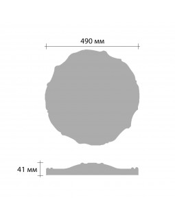 Розетка Decomaster DR 316 (d нар. 490 | h= 41)-foto2