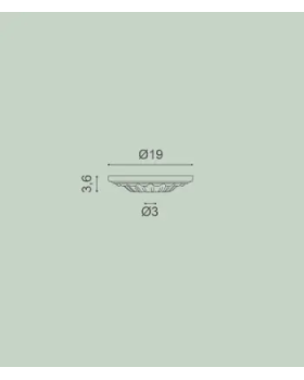 R11 Розетка Orac Decor Полиуретан-foto2