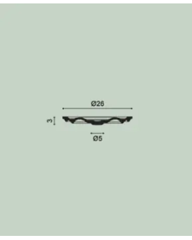 R07 Розетка Orac Decor Полиуретан-foto2