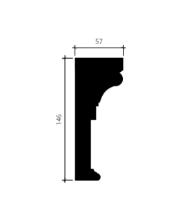Европласт Сандрик 1.63.002 Пенополиуретан 1280*146*57 мм-foto2