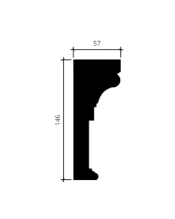Европласт Сандрик 1.63.001 Пенополиуретан 1280*146*57 мм-foto2