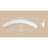 Радиус [1/4 круга] Decomaster 898061-130 (Rнар. 700 | Rвн. 650)
