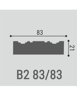 Вставка декоративная Bello Deco В2 Полиуретан 90*90*24 мм-foto3