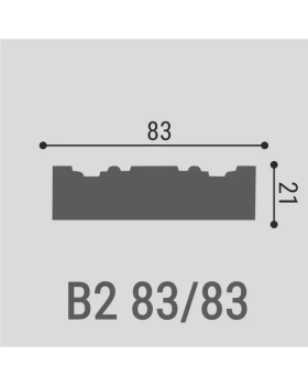 Вставка декоративная Bello Deco В2 Полиуретан 90*90*24 мм-foto3