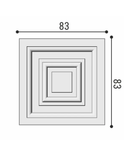 Вставка декоративная Bello Deco В2 Полиуретан 90*90*24 мм-foto2