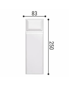 База декоративная Bello Deco Б1 Полиуретан 250*80*31 мм-foto2