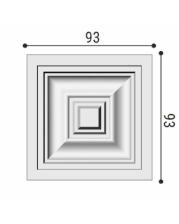 Вставка декоративная Bello Deco В3 Полиуретан 93*93*21 мм-foto2