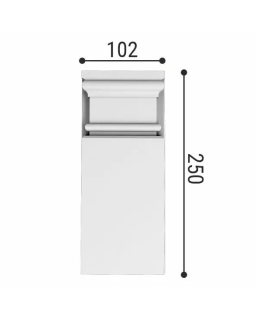 База декоративная Bello Deco Б2 Полиуретан 250*102*31 мм-foto2