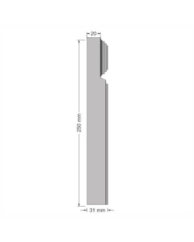 База декоративная Bello Deco Б1 Полиуретан 250*80*31 мм-foto3