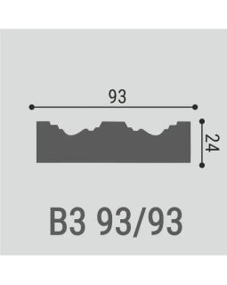 Вставка декоративная Bello Deco В3 Полиуретан 93*93*21 мм-foto3