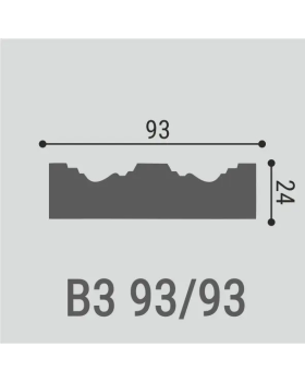 Вставка декоративная Bello Deco В3 Полиуретан 93*93*21 мм-foto3