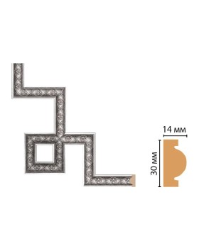 Декоративный угловой элемент Decomaster 157-3-55 (300*300)
