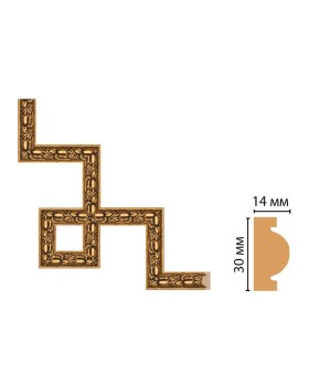 Декоративный угловой элемент Decomaster 157-3-58 (300*300)