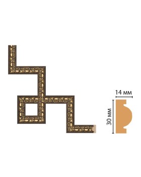 Декоративный угловой элемент Decomaster 157-3-56 (300*300)