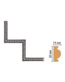 Декоративный угловой элемент Decomaster 157-1-55 (300*300)