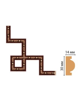 Декоративный угловой элемент Decomaster 157-3-52 (300*300)