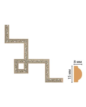 Декоративный угловой элемент Decomaster 130-3-59 (200*200)