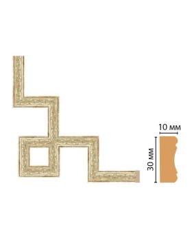 Декоративный угловой элемент Decomaster 165-3-127 (300*300)