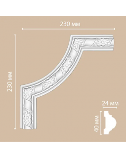 Угол декоративный Decomaster DP 8051 B (230*230*25)