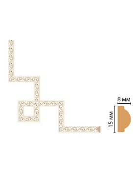 Декоративный угловой элемент Decomaster 130-3-6 (200*200)