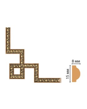 Декоративный угловой элемент Decomaster 130C-3-57 (200*200)