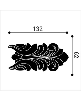Угол Bello Deco М12Н2 Полиcтирол 132*62 мм-foto2