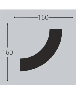 Угол Bello Deco М10У3 Полиуретан 150*150 мм-foto2