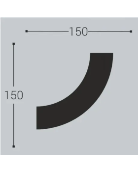 Угол Bello Deco М10У3 Полиуретан 150*150 мм-foto2