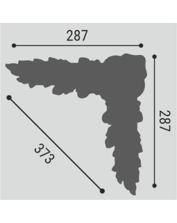Угол Bello Deco М10У4 XPS Полимер 287*287 мм-foto2