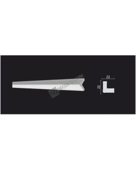 Угол Decor Dizayn 116S A(АНАЛОГ 116S-115) Полистирол 2000*22*22 мм