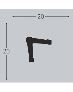 Угол Bello Deco У1 XPS Полимер 2000*20*20 мм-foto2