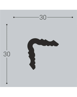 Угол Bello Deco У2 XPS Полимер 2000*30*30 мм-foto2