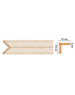 Угол Decomaster 116-18D (30*30*2400 мм)