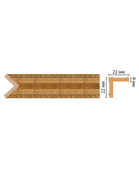 Цветной угол Decomaster 116M-4 (22*22*2400)