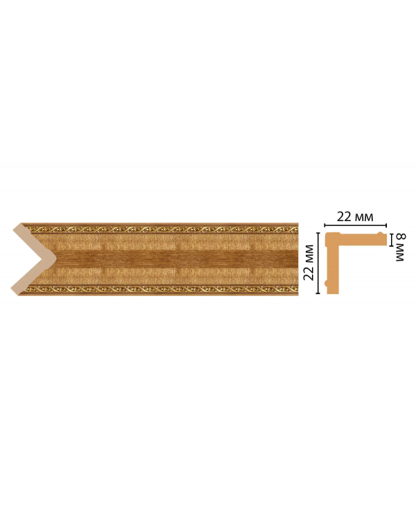 Цветной угол Decomaster 116M-4 (22*22*2400)