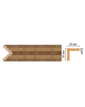 Цветной угол Decomaster 116-3 (30*30*2400)