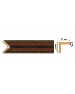 Цветной угол Decomaster 116M-2 (22*22*2400)