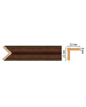 Цветной угол Decomaster 116M-2 (22*22*2400)