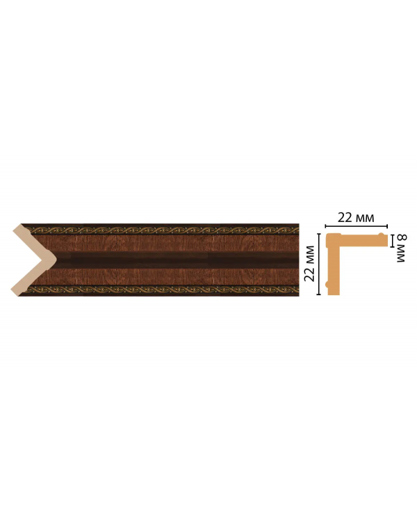 Цветной угол Decomaster 116M-2 (22*22*2400)