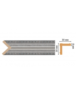 Цветной угол Decomaster 116-55 (30*30*2400)