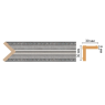 Цветной угол Decomaster 116-55 (30*30*2400)
