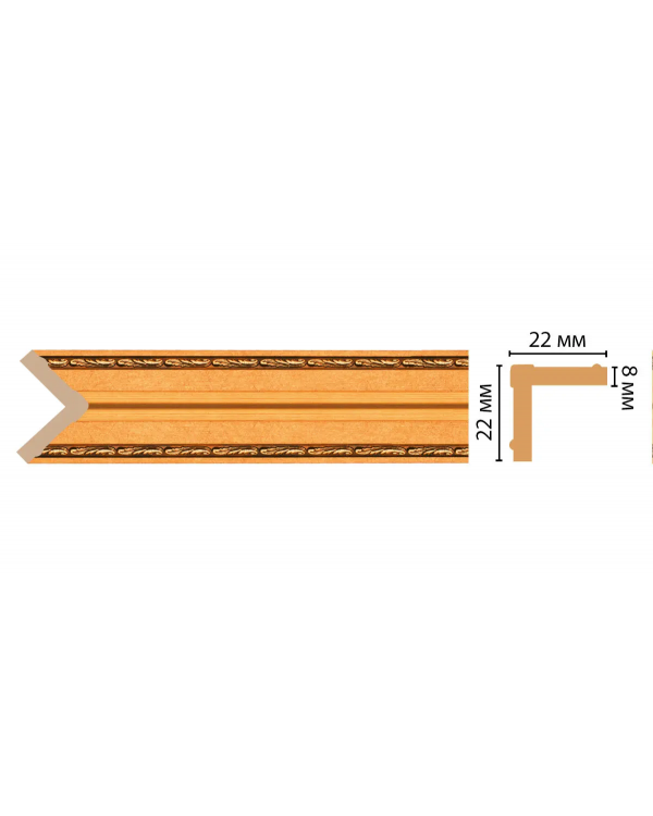 Цветной угол Decomaster 116M-1223 (22*22*2400)