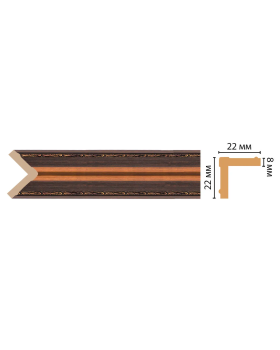 Цветной угол Decomaster 116M-966 (22*22*2400)