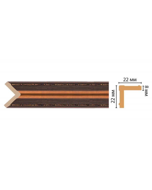 Цветной угол Decomaster 116M-966 (22*22*2400)