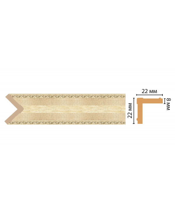 Цветной угол Decomaster 116M-5 (22*22*2400)